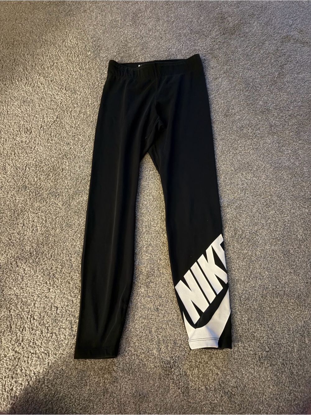 Nike Black Logo Athletic Leggings